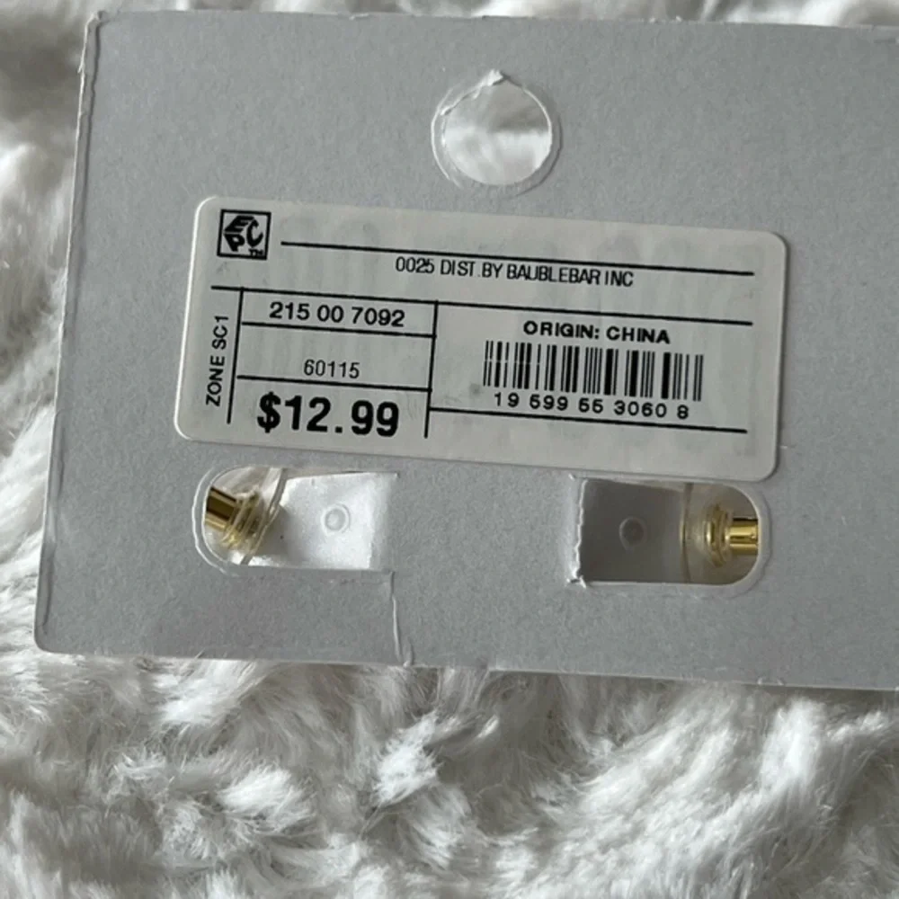 SUGARFIX‎ by BaubleBar Crystal Beaded Double Hoop Earrings - Gold NWT - Picture 6 of 9